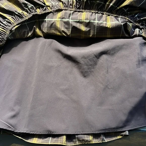 Antonio Melani Maisie Plaid Print Square Neck Puff Sleeve Ruffle Midi Dress - Picture 8 of 13